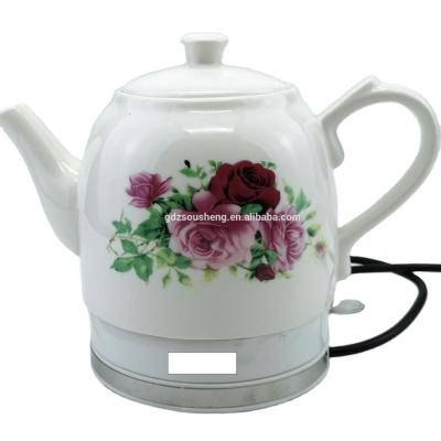 China 360 degree rotating base 1.5L ceramic water kettle/electric ceramic water kettle/porcelain boiling jar/CB/CE/GS/ROHS for sale