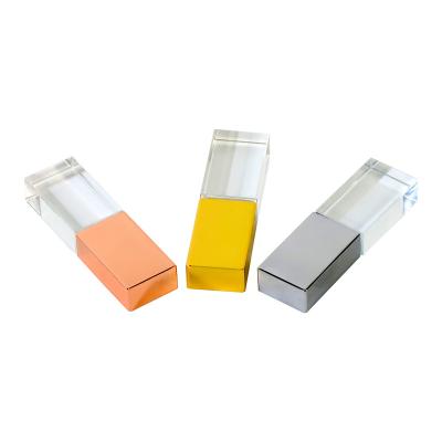 China Crystal Usb Stick Pendrive Usb 2.0 Customized Corporate Gift Glass 3.0 Usb Flash Drive 1gb 4gb 8gb 16gb 32gb 64gb for sale