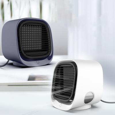 China Portable Mini Air Conditioner Personal Air Cooler LED Air Cooler Fan 3 Speed ​​Light Mobile Radio Ice Coolers for sale