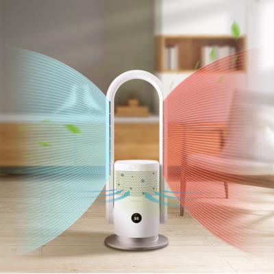 China Smart Air Purifier/UVC/WIFI/Hot Wifi Control Ionizer Hepa Air Purifier Bladeless Fan Cooling Cooling Air Fan for Room for sale