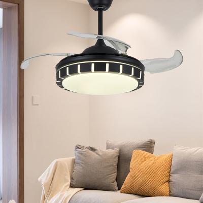 China Modern simple decorative lighting ceiling fan used home appliance fan blade retractable smart ceiling fan for sale