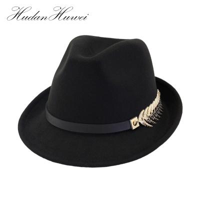 China 2018 Elegant Women's Fedora Hats Wool Felt Hats High Quality Hats for sale