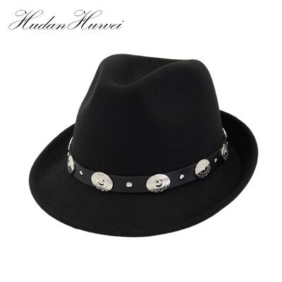 China High Quality Custom Felt Dobby Hat Wide Brim Fedora Hat Wholesale for sale