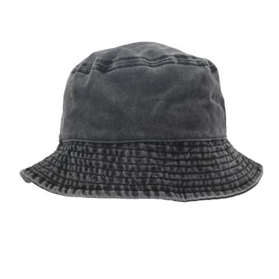 China Picture Wholesale Amazon Washed Cotton Sun Bucket Hat Foldable Custom Hat Fishing Boonie Brim Sun Safari Hat for sale