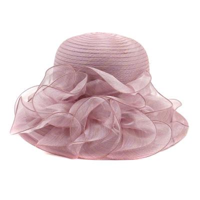 China Cheap Character Women's Church Wedding Fascinator Bridal Cap British Tea Party Derby sinamay hat for sale