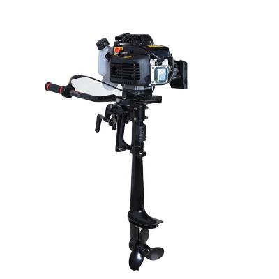 China Leisure Boat HANGKAI 4HP 4 Stroke Air Cooled Small Outboard Marine Engine For Boat Sale for sale