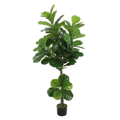 China Plants Wholesale Minimalist Artificial Artificial Tree Garden Bonsai Ficus Banyan Tree for sale