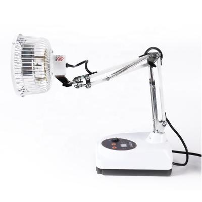 China Double Of Far Stainless Steel Professional Mineral Pedestal Light Pain Relief Physician Infrared Tdp Lamp for sale