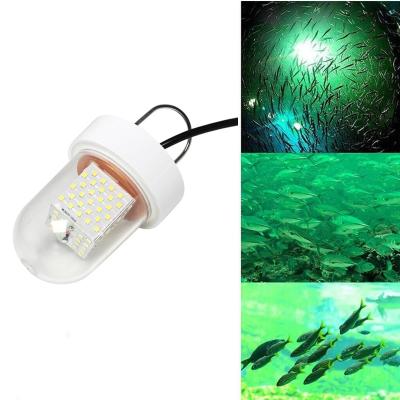 China Fishing Lures Attracting Fish Lamp Fishing Underwater Squid 60W LED Bulb Waterproof IP68 Fishing Lights Green Color Farm LED Underwater Fish Light for sale