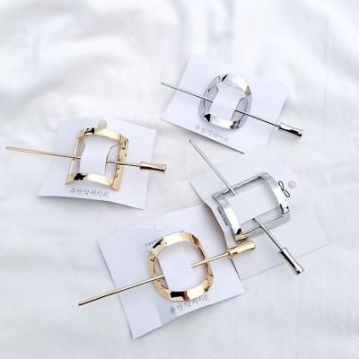 China Korean Wholesale Hot Selling Metal Hairpin Hairpin For Woman Metal Pearl Ling Hair Accessories for sale