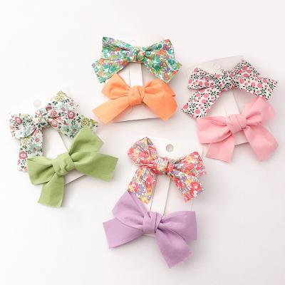 China Cute Platypus Clip Bangs Korean Children's CIA Hair Clip Wholesale 2 Pieces/Set Korean Bow Hairpin Clip Clip Accessories Girls Side Set fashion hair for sale