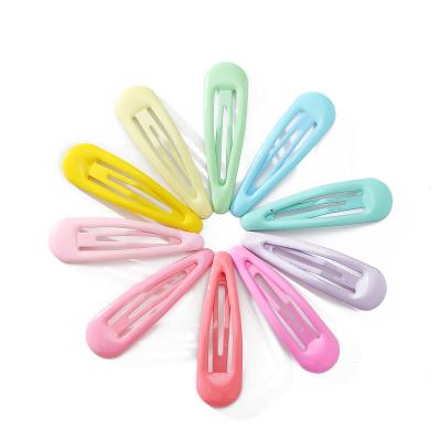 China Korean cute new arrival candy color word geometric hairpin with strokes bb clip all-match hair accessories for sale