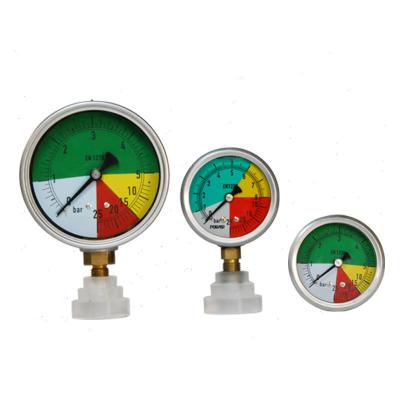 China 63mm 100mm Custom All Ranges Bar Pressure Gauge YTN Isometric Pressure Gauge for sale