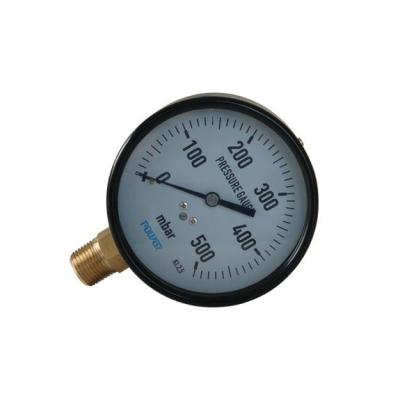 China 100mm Black Steel Case Direct Type Capsule Pressure Gauge Pressure Gauge for sale