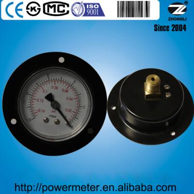 China Pressure Gauge With Flange 63mm Steel Crate Vacuum Pressure Gauge Back With Flange for sale