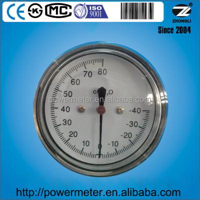 China 2.5 Inch Capsule Low Pressure Gauge Bellows With Negative Pressure -40 ~80cmH2O YE60BD for sale