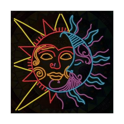 China New smeiling diamond art crafts diy 5d crystal luminous painting face pattern wall hanging art new classic/postmodern style sunshine for sale