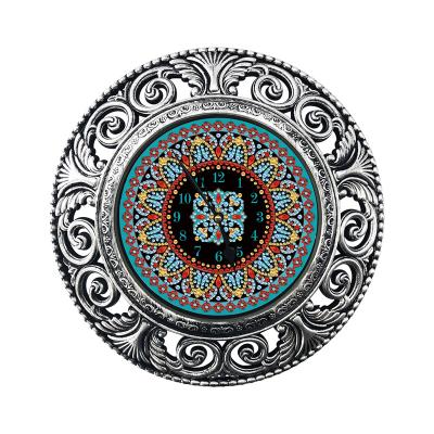 China Creative Round Pattern Diamond Drill Wall Decoration 5D Diy Handmade Diamond Painting Clock for sale