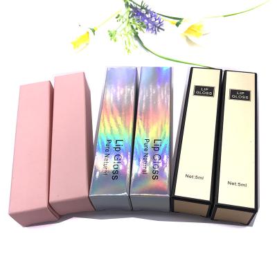 China Good Quality Recyclable Low MOQ In Gift Box Stock Package Custom Lip Gloss Lipstick Packaging Cardboard Cosmetic Box for sale