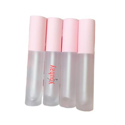 China 2021 new arrivals lip gloss tube cosmetic container empty pink top matte tube 5ml frosted lip gloss eyeshadow concealer pencil tube for sale