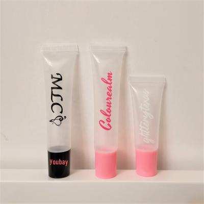 China Luxury Wholesale Container Lipstick Lip Gloss Lip Tubes Squeeze Packaging 10ml Cosmetic Plastic Lip Gloss Tube for sale