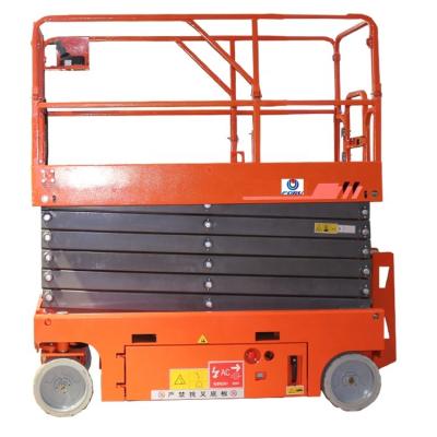 China 6-12m hydraulic self propelled scissor lift with battery for 2.26*0.82m container 2.26*0.82m for sale