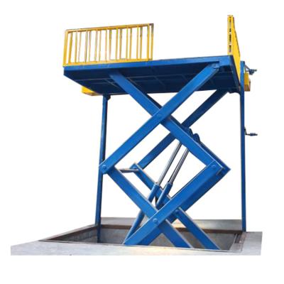 China Hotels 5m Height Portable Stationary Hydraulic Scissor Lift Lift for sale