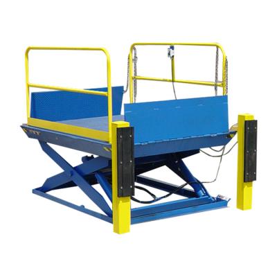 China 2 ton small electric scissor lift table for warehouse CUSTOMIZED SIZE for sale