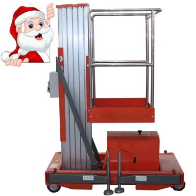 China Indoor or outdoor working speed 5m/min indoor aerial work or outdoor aerial man lifting mobile lift used for rough terrain for sale