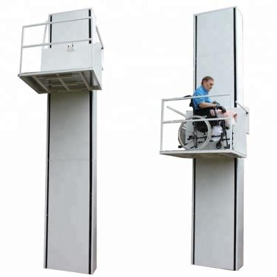 China Electric Home Outdoor Wheelchair Lift Disable Hydraulic Vertical Wheelchair Platform Electric Vertical Wheelchair Lifts for sale