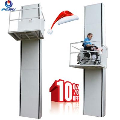 China 1 Phase 110v Outdoor Wheelchair Lift Upright Vertical Lift 6m Height Cheap Wheelchair Lifts For Sale for sale