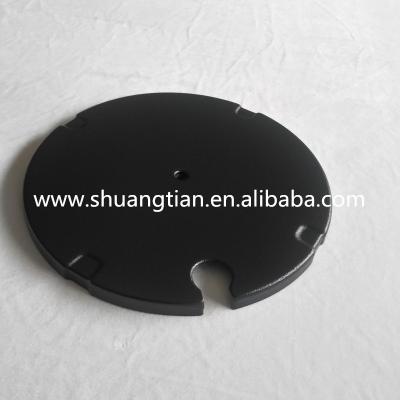 China Protective & Low MOQ Plastic Black ABS Surfing Machine Hubcap Parts Thick Vacuum Of Decoration Shaped Plastic Gym Installation Shell for sale