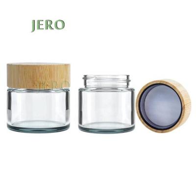 China 5ml Child Smell Proof Jars Child Resistant Bamboo Resistant Pots Screw Lid Lid Bamboo Flower Resistant Child Resistant Jars for sale