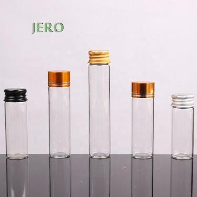 China Child Resistant Screw Cap 109mm 120mm Child Resistant Packaging Glass Bottles Test Tubes Pre Roll Glass Tubes for sale