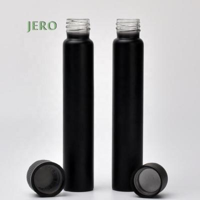 China Heavy Duty Wooden Child Pre-Roll Tube Packing Tube Cap Child Wooden Resistant Screw Cap CBD Black Pre Roll Tube With Cork for sale