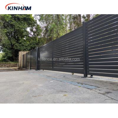 China Easily Assembled Aluminum Fence Hot Sale Metal Privacy Slat Security Slat Garden Panels for sale