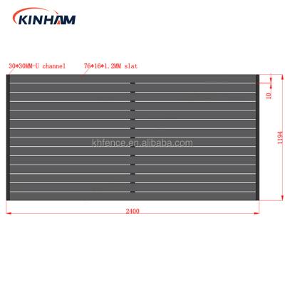 China Best Quality Easily Assembled Aluminum Welded Black Garden Diy 3D Blade Panels From China Manufacturer for sale