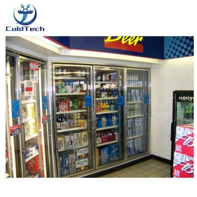 China Container Low Cost Cold Storage Freezer Display Walk In Cooler With Glass Door For Beer Cave In USA for sale