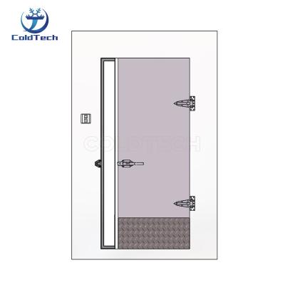 China Waterproof Aluminum / PPGI Stainless Steel / Embossed Cold Room Door With Aluminum Frame For Walk In Freezer Cooler for sale