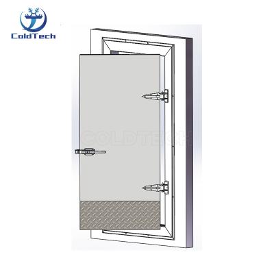 China Container Coldroom Frame Hinged Door With PU Panel For Freezer Room With Escape Device for sale