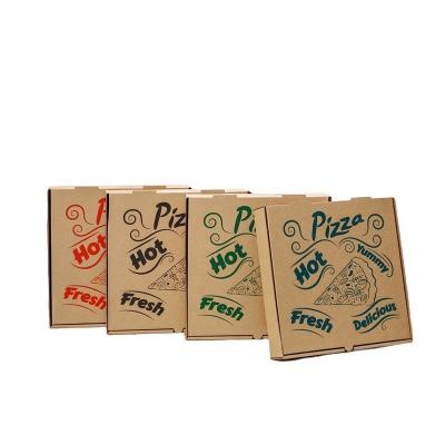 China Wholesale high quality cheap custom logo corrugated delivery portable thick recycled pizza baking box recyclable for sale