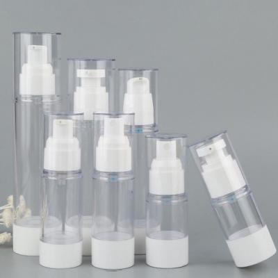 China Cosmetic Lotion Bottle Spray Bottle Essence Vacuum Plastic Press Separate Cosmetics Travel Bottle for sale