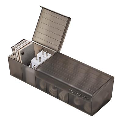 China Desktop Storage Stored and Sorting Compartmental Winder Power Cord Jewelry Storage Box for sale