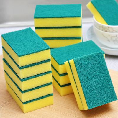 China 10 Pcs Heavy Duty Kitchen Sustainable Cleaning Sponges For Universal Kitchen Wash Up Pads For Pan for sale