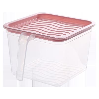 China Sealed Freshness Preservation Refrigerator Box Fresh-keeping Storage Box With Handle for sale