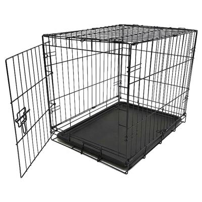 China Wholesale Hot Sale Breathable Portable Dog Crate 36 Inch Wire Dog Crate With Tray for sale