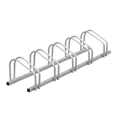 China Wholesale Custom Bicycle Slots Galvanized Steel Parking Rack 2-6 Front Storage Indoor Bicycle Rack Easy Installation for sale