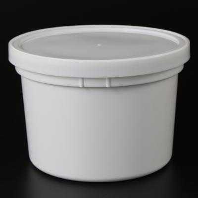 China Round 1000ml Disposable Plastic To Go PP Bowl With Clear Lids for sale