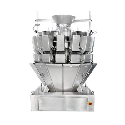 China High accuracy automatic screw feeding 14 head meat food multihead weigher for chicken for sale