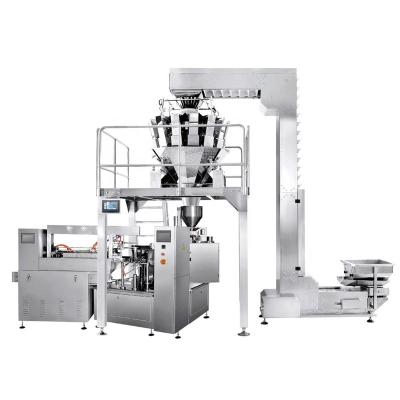 Cina Multi-function rotary vacuum packaging and weighing system JW-B10 for candy melon seeds jelly frozen in vendita